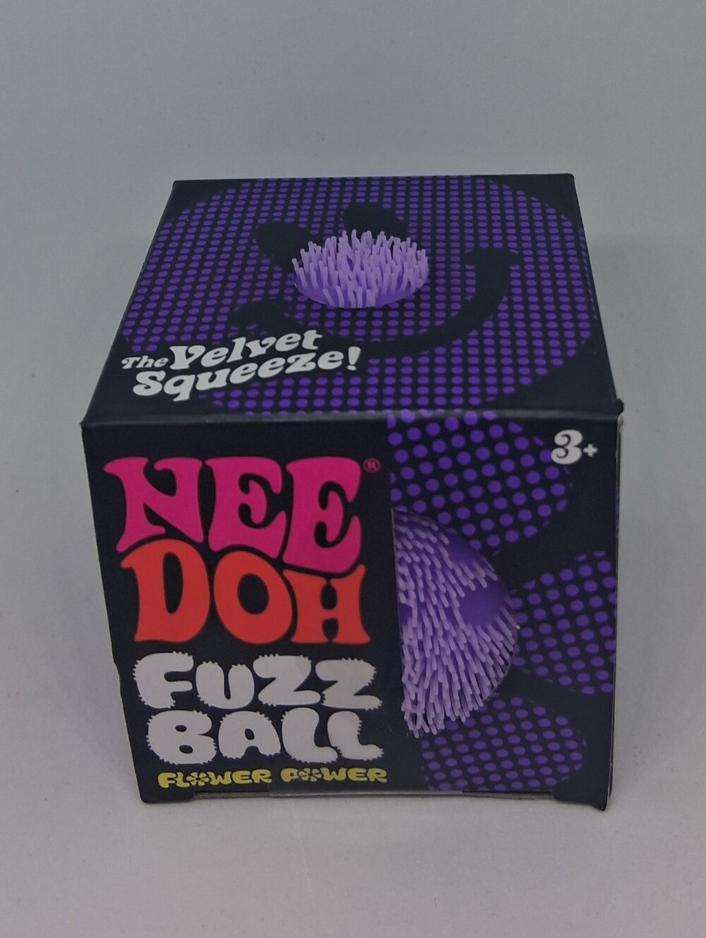 Nee Doh Fuzz Ball Flower Power - Purple Stress Squeeze Squishy